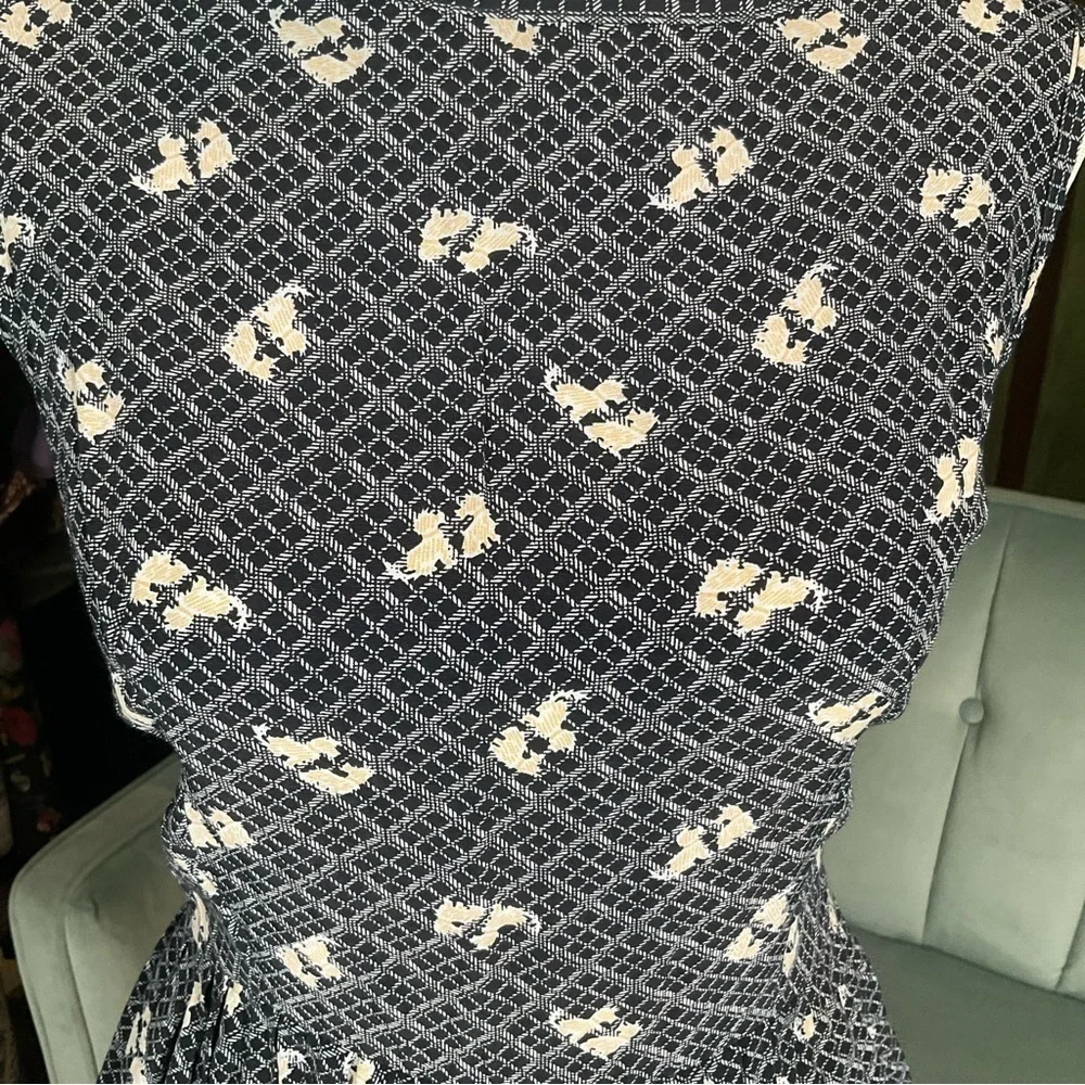 E.D. Michaels Scotty Dog Vintage Inspired Apron Dress With Pockets - Picture 2 of 7